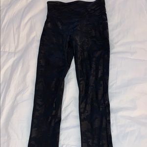 SPANX - Faux Leather Camo Leggings